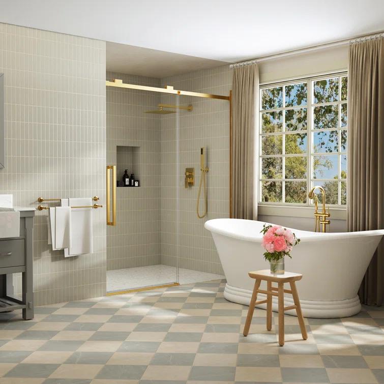 CASAINC Pressure-Balanced (Temperature And Volume) All-In-One Kit with Rough in-Valve M6066-A-10-BG