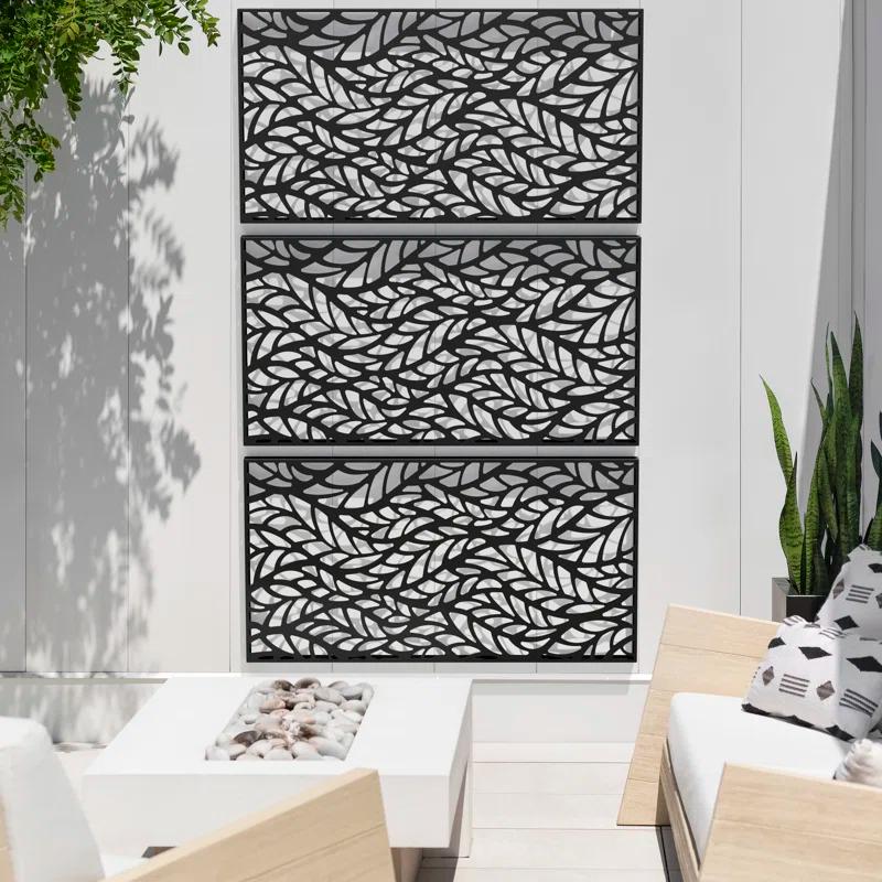 Veradek 2 ft. H x 3.75 ft. W Screen Series Flowleaf Privacy Screen