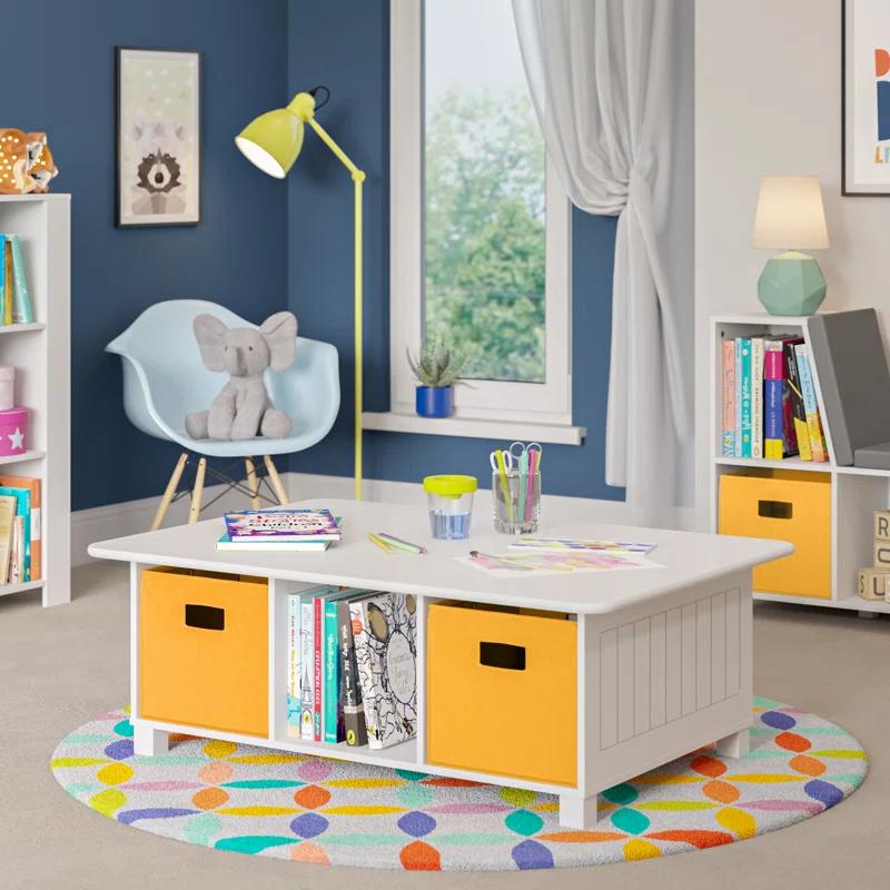 RiverRidge Home RiverRidge Kids Desk, Activity and Play Table with 6 Storage Cubbies