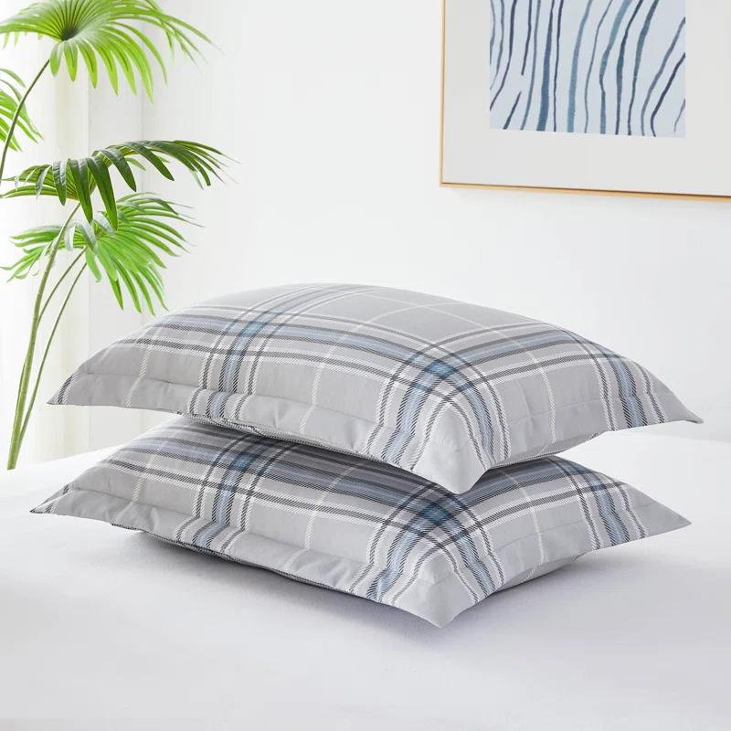 SouthShore Fine Linens Vilano Plaid Oversized Microfiber Duvet Cover Set by Southshore Fine linens