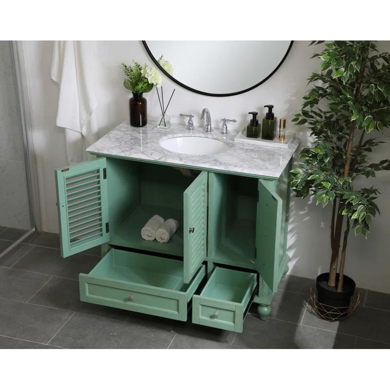 Elegant Kitchen and Bath Elegant Kitchen and Bath 42 Inch Single Bathroom Vanity