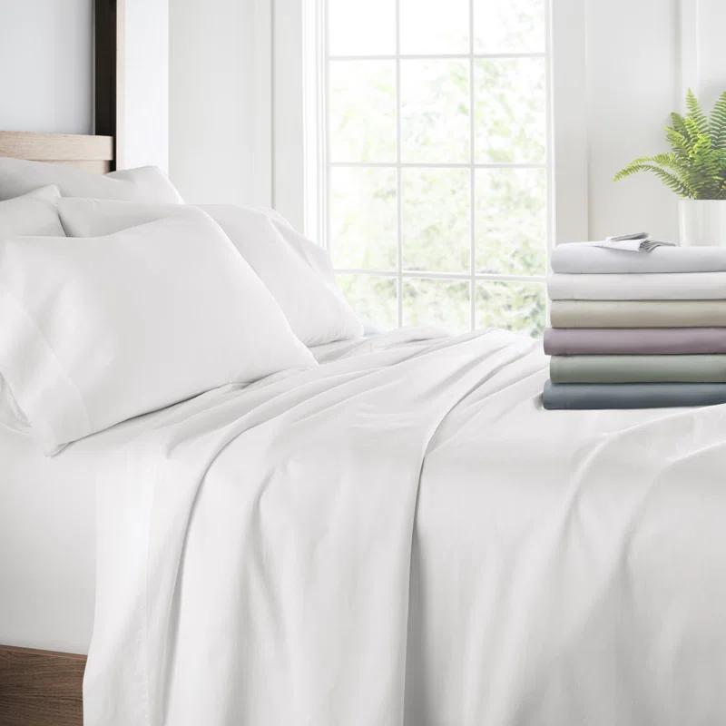 Sateen Long-Staple Cotton Deep Pocket Sheet Set
