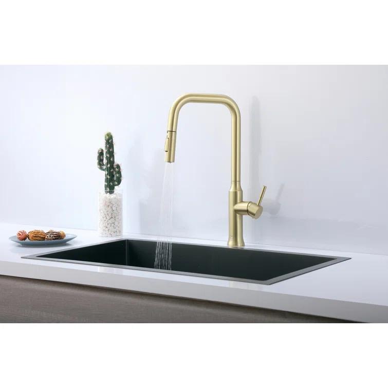 Elegant Lighting Noor Pull Down Kitchen Faucet