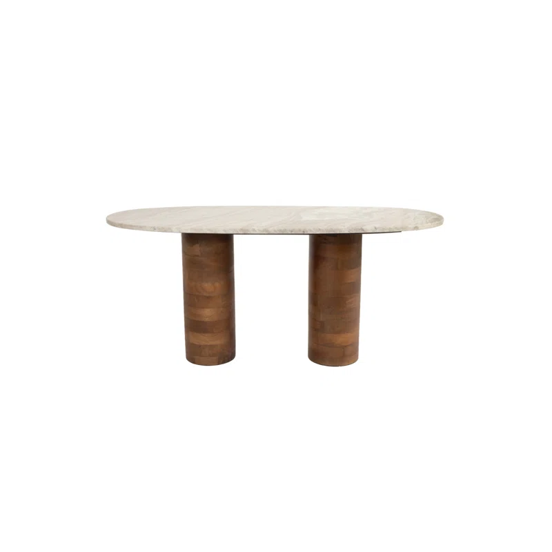 Luxury Furnitures Kouk Marble Top Single Coffee Table