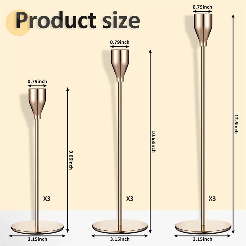 Set Of 9 Candle Holders Candlestick Holder