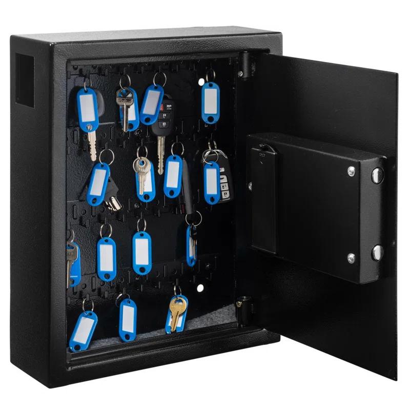 40-Key Steel Digital Lock Key Cabinet with 140 Key Tags