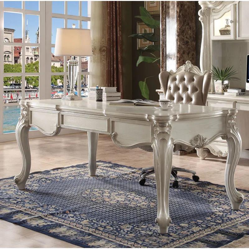 A&J Homes Studio Zastarskis Solid Wood Executive Desk