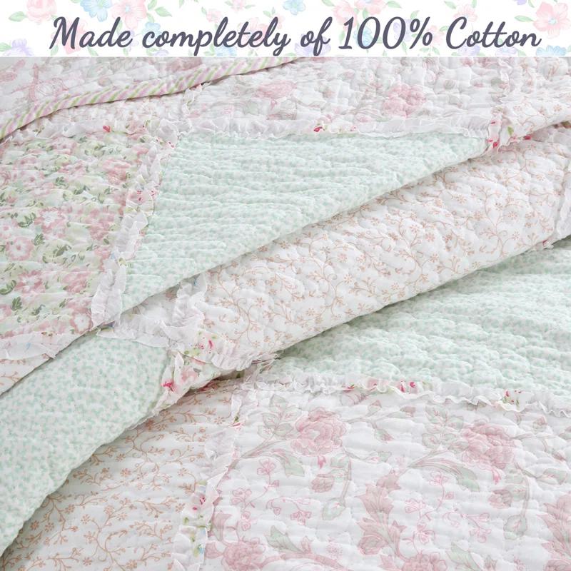 Cozy Line Home Fashion Cotton Patchwork Quilt Set