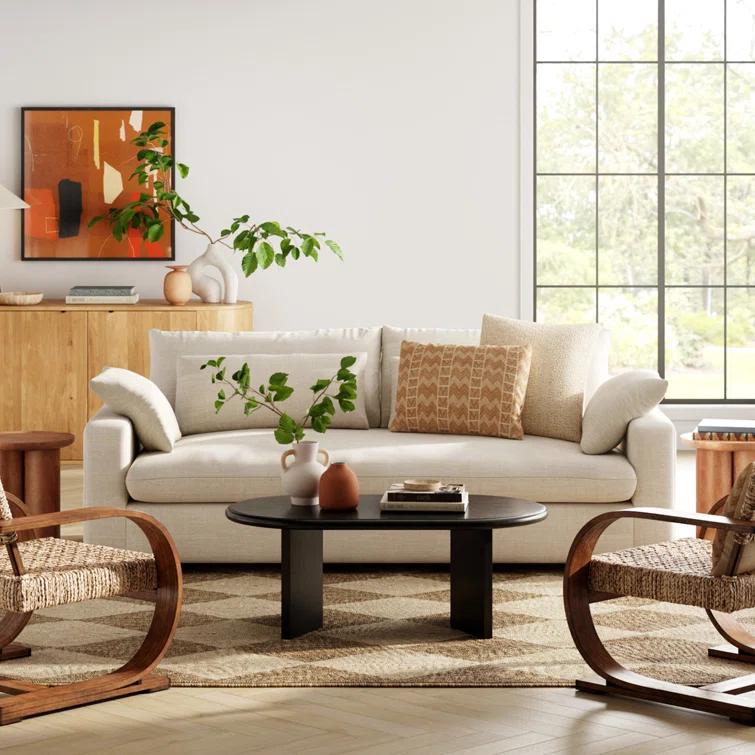 Joss & Main Brix Solid Wood Coffee Table