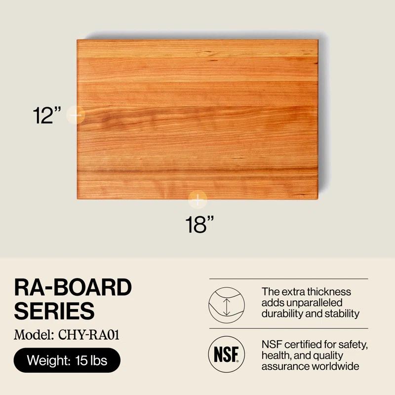 John Boos Wood Edge Grain Reversible Cutting Board