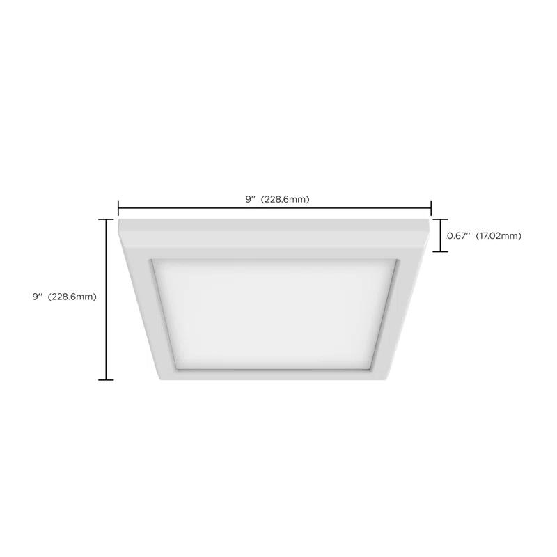 Nuvo Dimmable Square Flush Mount