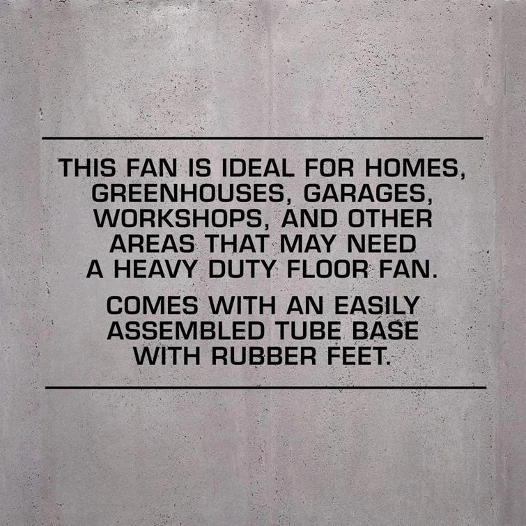 Hurricane Hurricane Pro 3 Adjustable Speed High Velocity Metal Box Fan