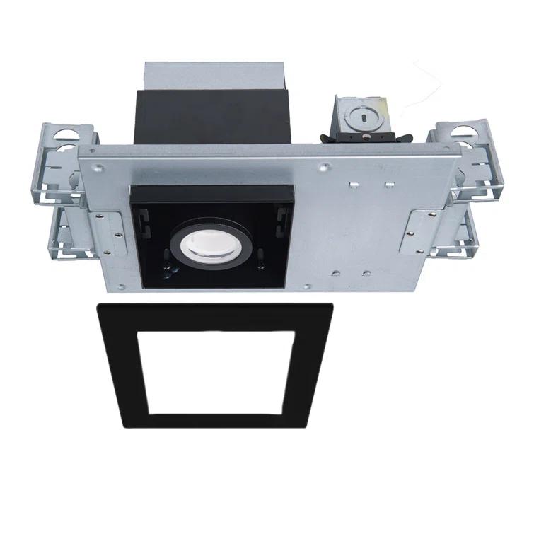 WAC Lighting Silo Air-Tight 6'' Recessed Lighting Housing for New Construction MT-4110T-930-BKBK