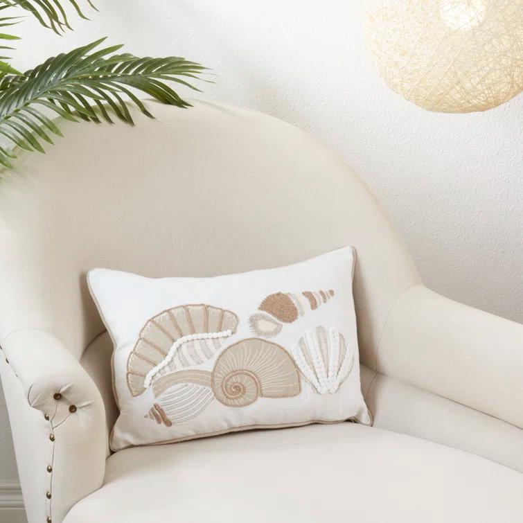 Saro Naviguer Collection Cotton Throw Pillow