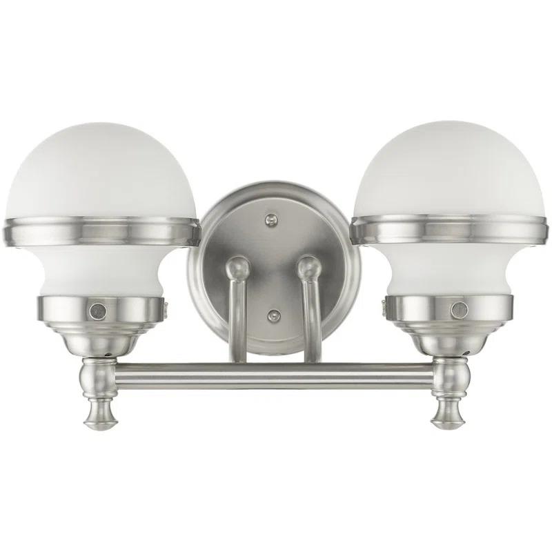 Livex Lighting Oldwick 2 - Light Vanity in  Brushed Nickel
