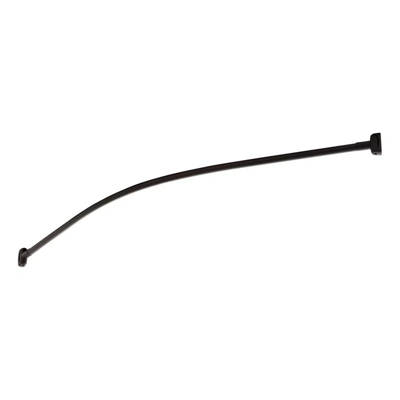 Signature Hardware 60" Brass Curved Shower Curtain Rod