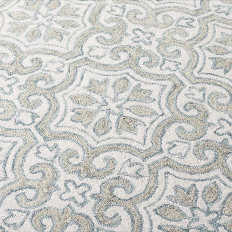 Lauren Ralph Lauren Lauren Ralph Lauren Hand Tufted Wool & Cotton Damask Rug