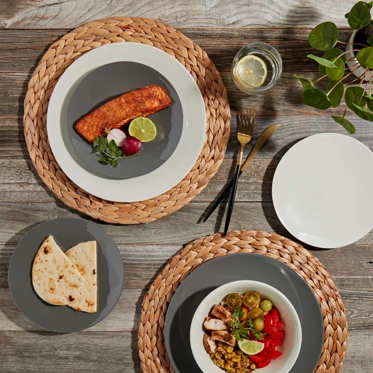 Tabletops Gallery Tabletops Gallery Peacock 12 Piece Melamine Dinnerware Set