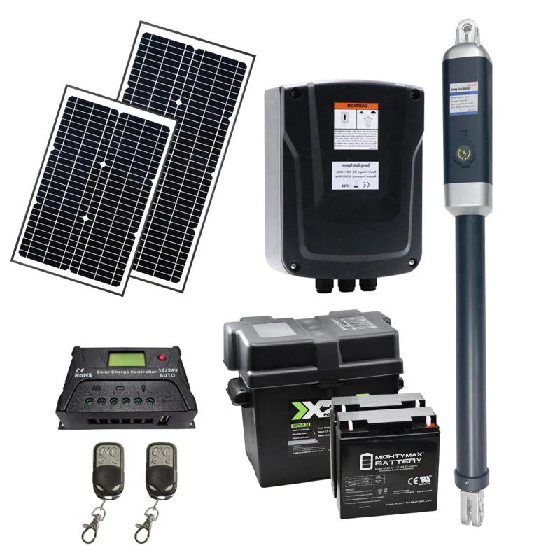 ALEKO Single Swing Gate Operator - GG850/AS850 AC/DC - Solar Kit 50W