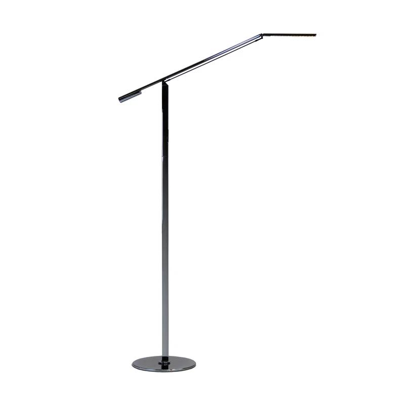 Koncept Technologies Inc Equo 56.75'' Chrome LED Task Floor Lamp