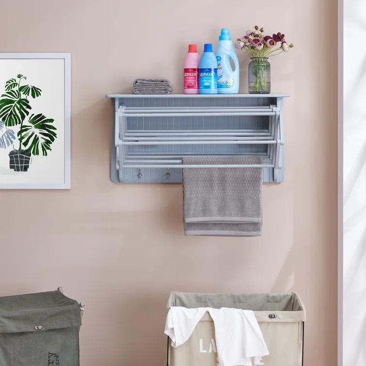 Latitude Run® Collapsible Accordion Wall Mounted Drying Rack & Reviews | Wayfair