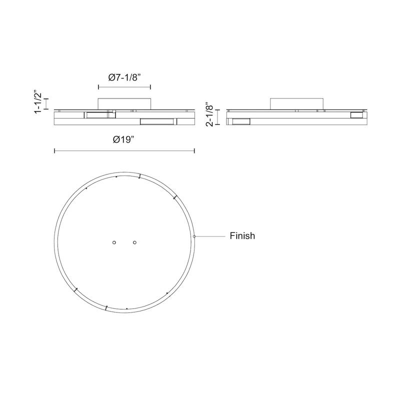 Kuzco Lighting Anello Minor LED Flush Mount