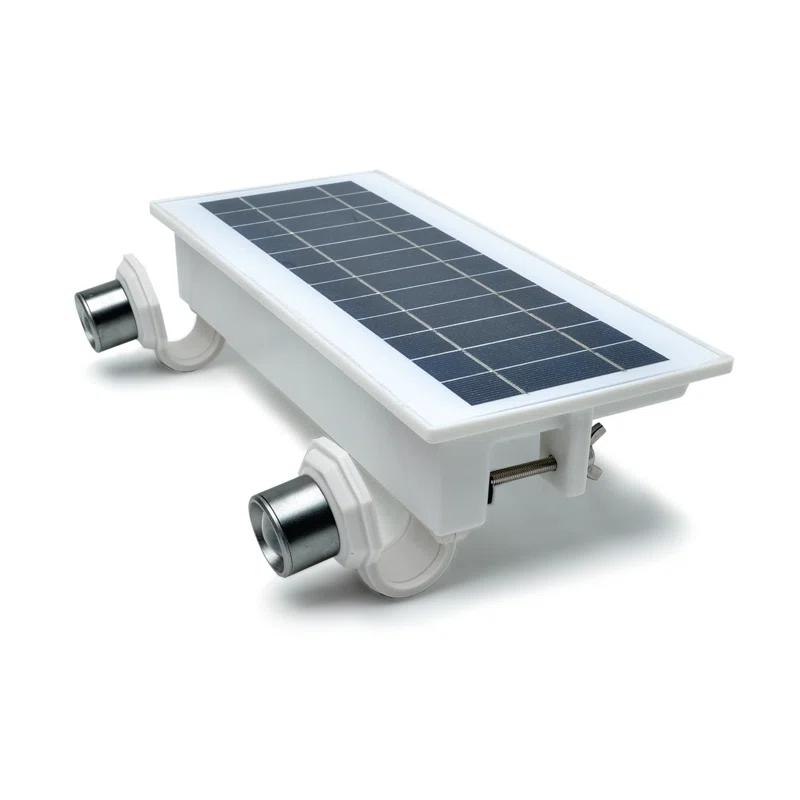 STKR Concepts 2 - Head LED Solar Powered Dusk to Dawn Outdoor Security Spotlight