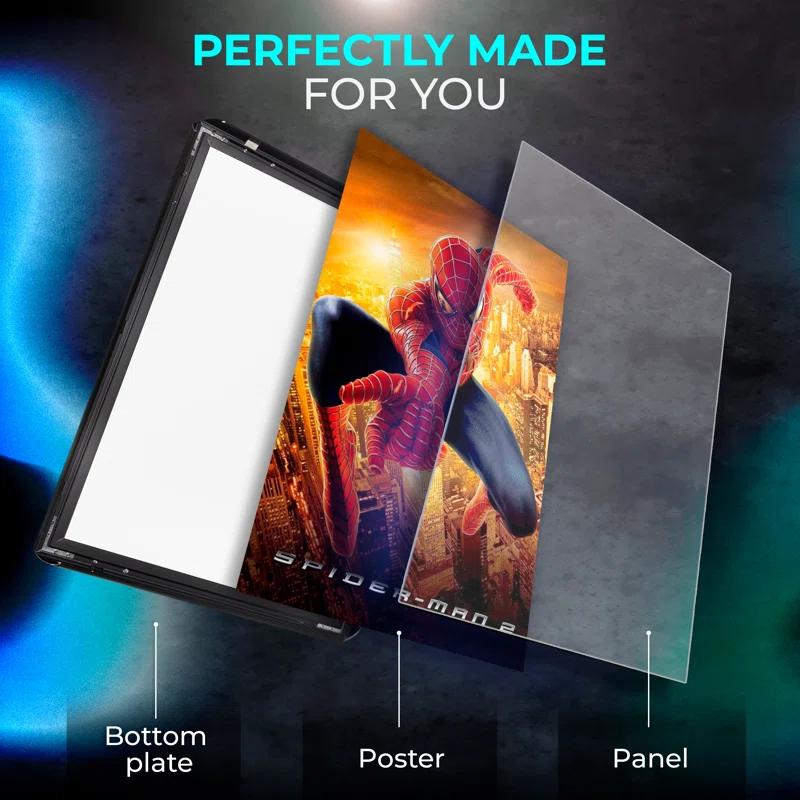 Nexaframe Nexaframe LED Backlit Movie Poster Frame - Snap - Black