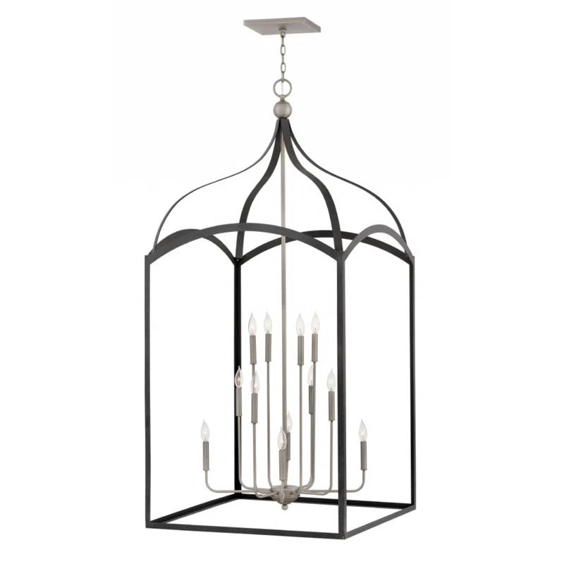 Hinkley Clarendon 12 - Light Lantern Tiered Chandelier