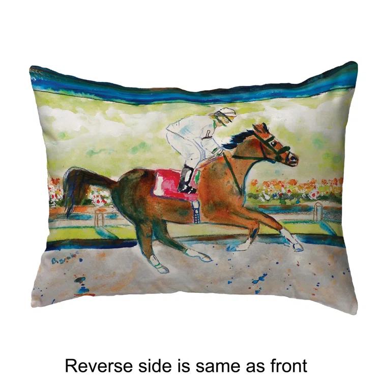 Betsy Drake Interiors Indoor/Outdoor Reversible Throw Pillow