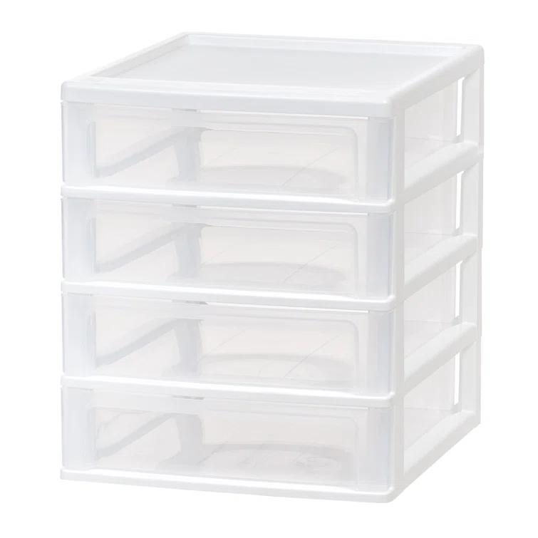IRIS USA, Inc. 4 Drawer Plastic Desktop Organizer