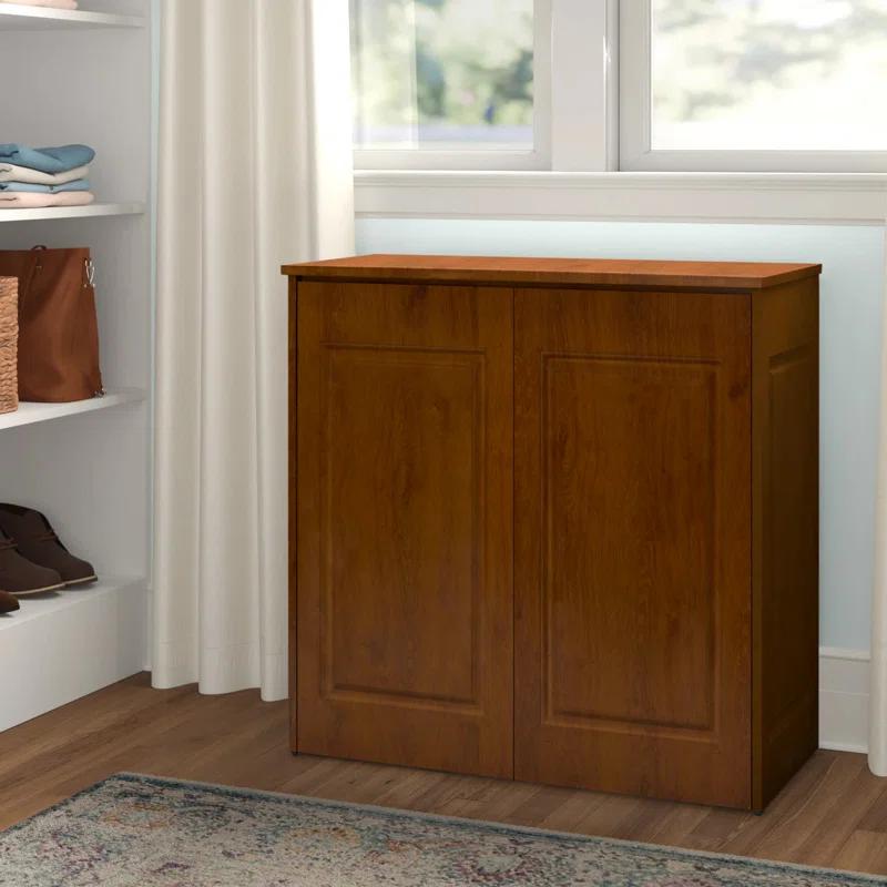 Three Posts™ Metal Cabinet Laundry Hamper with Handles