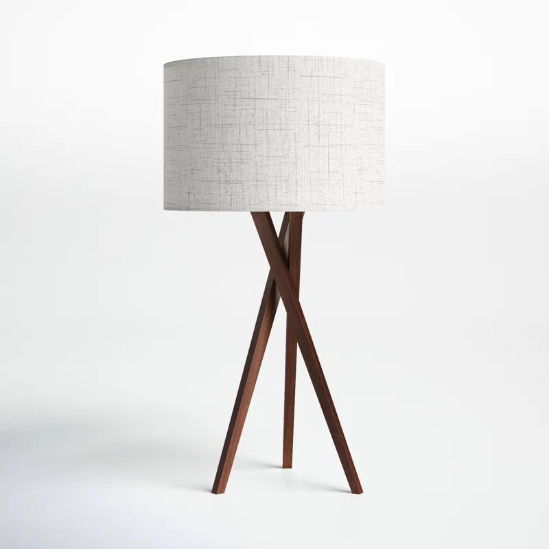 Harcourt Solid Wood Tripod Lamp