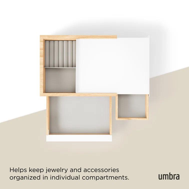 Umbra Stowit White and Neutral Jewelry Box Storage