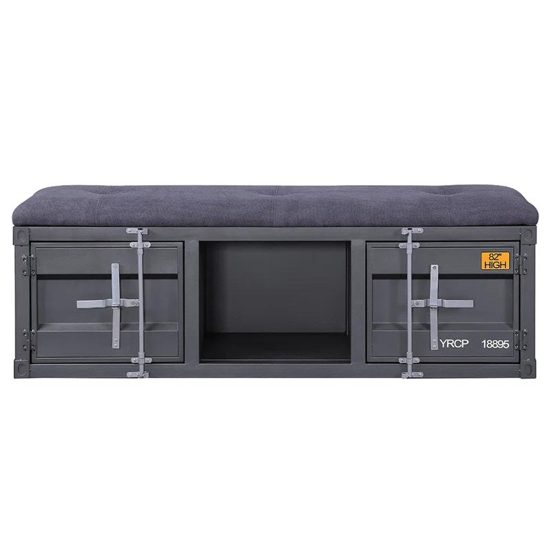 Acme Cargo Fabric Upholstered Storage Bench