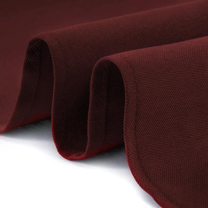 Lann's Linens Solid Color Polyester Fitted Rectangular Tablecloth