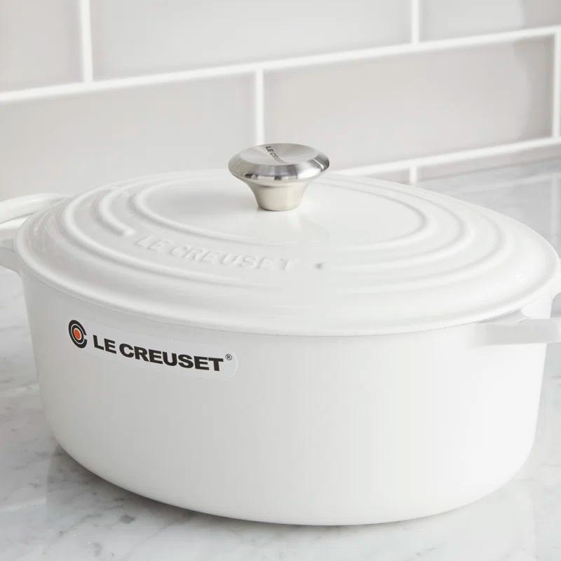 Le Creuset Enameled Cast Iron Oval Dutch Oven with Lid