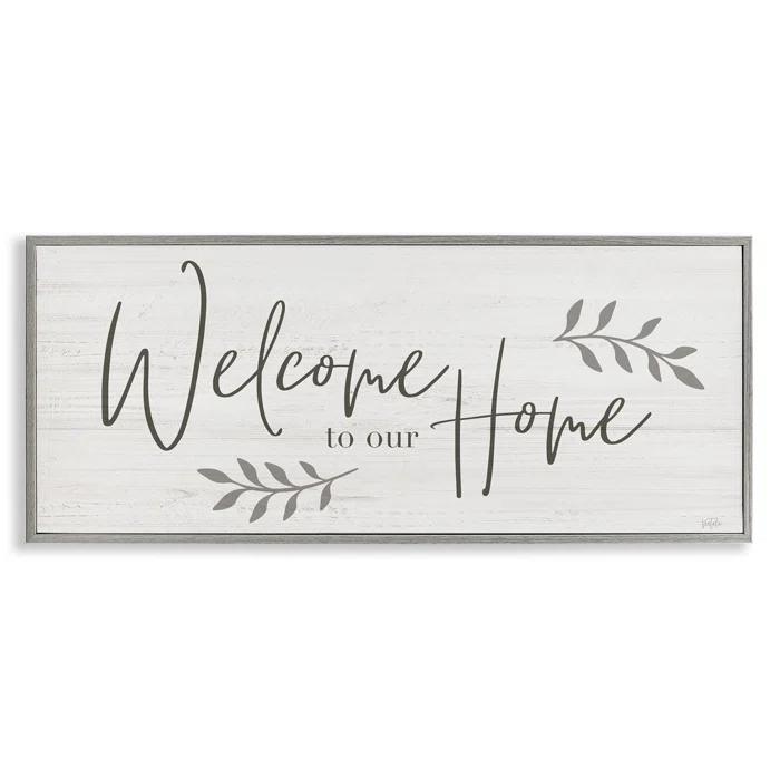 Stupell Industries " Welcome To Our Home Country Sign " by Natalie Carpentieri