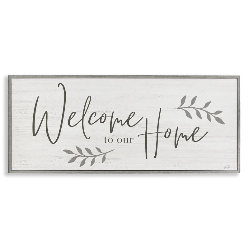 Stupell Industries " Welcome To Our Home Country Sign " by Natalie Carpentieri