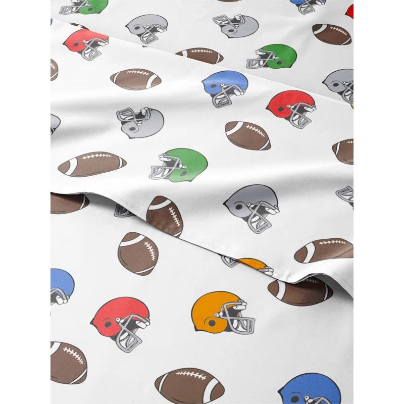 CGK Linens 4 Piece Kids Microfiber Sheet Set - Wrinkle Free - Cute, Cozy, Soft
