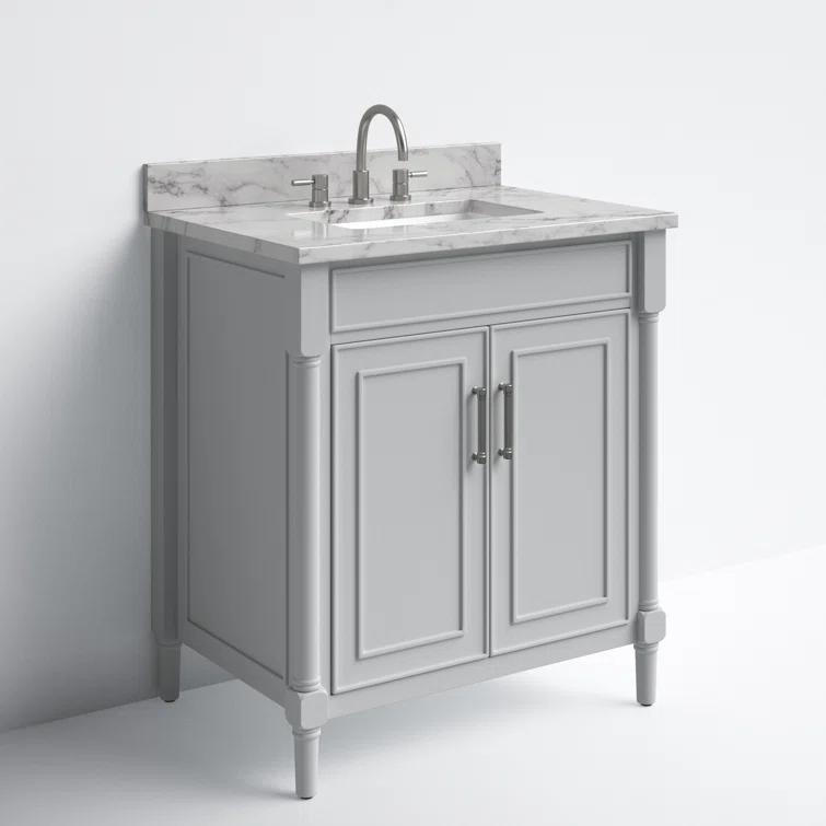 Joss & Main Addison 31'' Single Bathroom Vanity with Marble Top