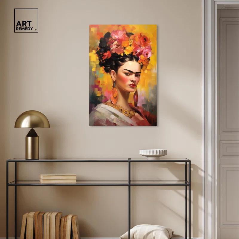 Art Remedy Her and Flowers Canvas Inspiring Women Protraits by Art Remedy