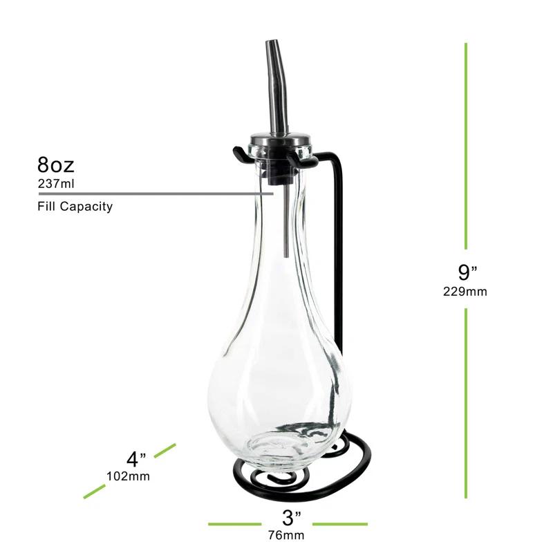 Winston Porter 8oz. Glass Single Oil / Vinegar Cruet