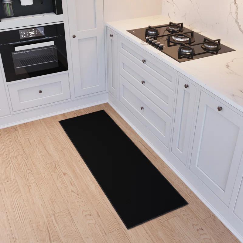 Ottomanson Ottohome Non-Slip Solid Area Rug For Living Room, Hallway Runner, Entryway Rug