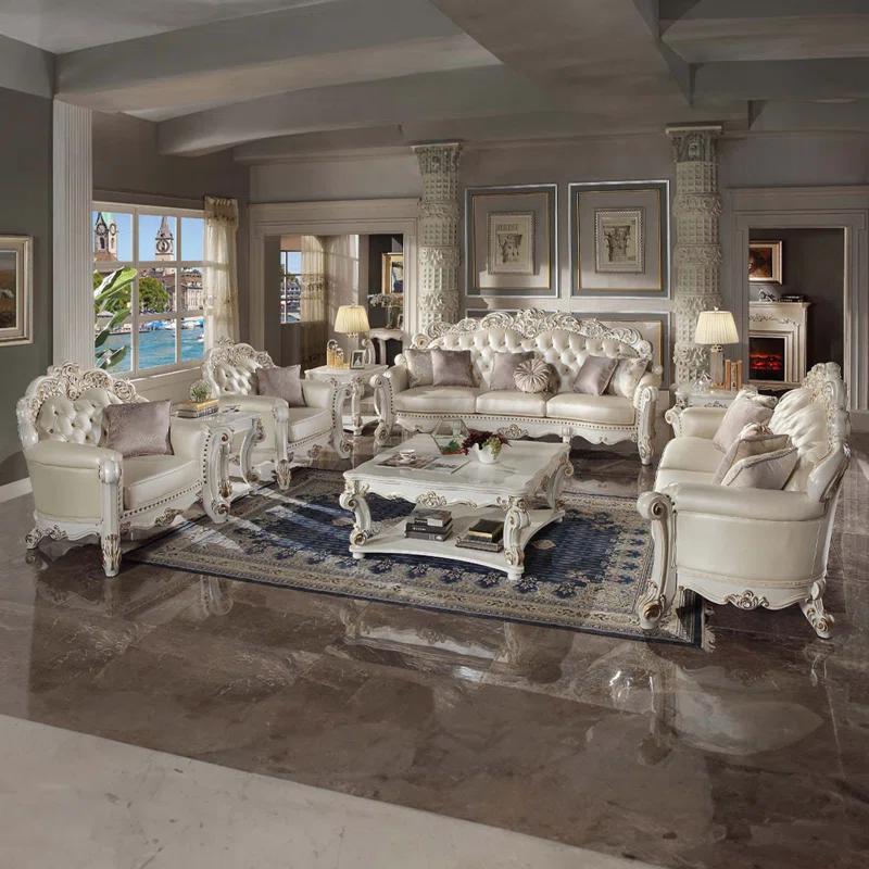 A&J Homes Studio Vendome 69.6'' Faux Leather Loveseat