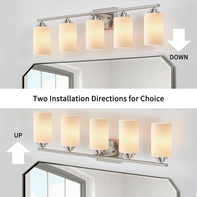 Kawoti Vanity Light With Frosted White Glass