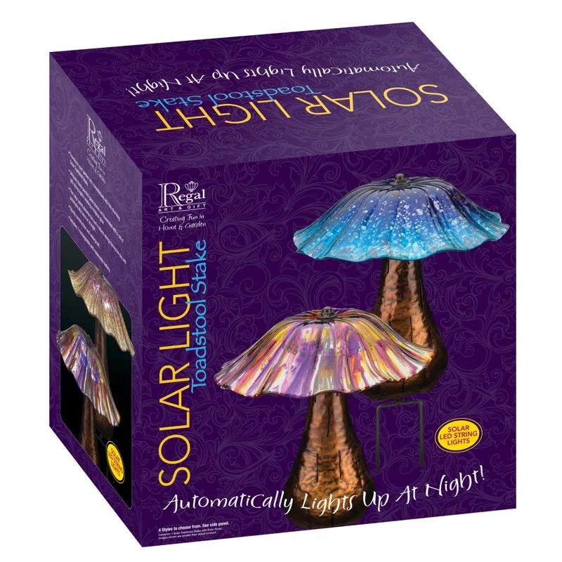 Regal Art & Gift Solar Toadstool Stake