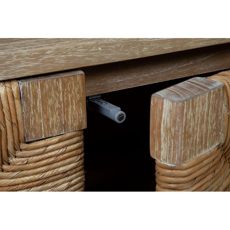 Jamestown Medium Brown Woven Wood Buffet Sideboard