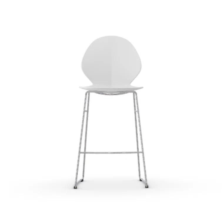 Calligaris Basil Ergonomic Stool with Metal Base