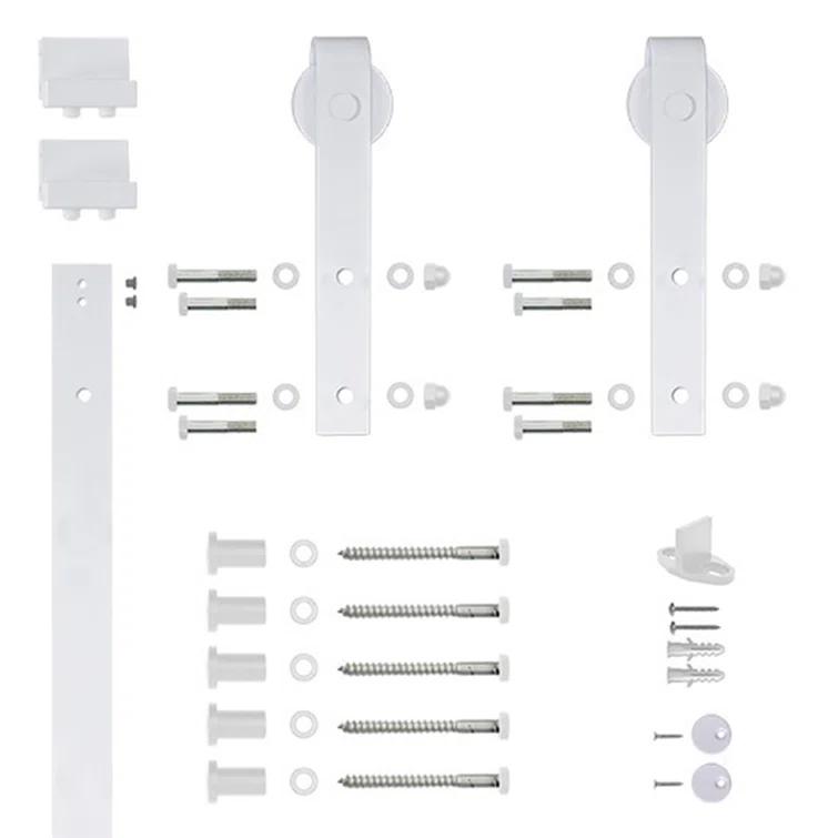Quiet Glide 6.6 Ft. Soft Close Standard Single Barn Door Hardware Kit (Door Not Included)